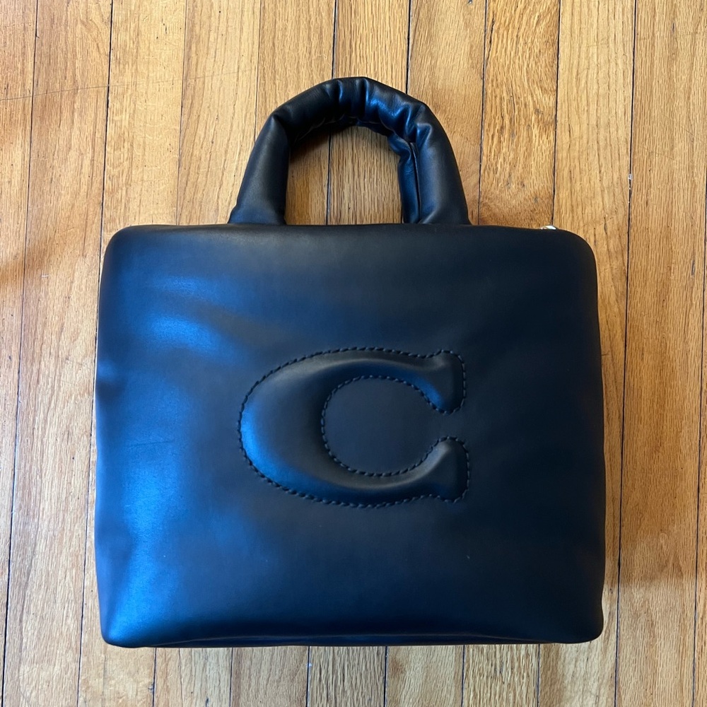 NWOT COACH Pillow Tote Black Cp095
